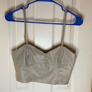 💞 5 for $10💞 Zara Leather Feel Crop Top